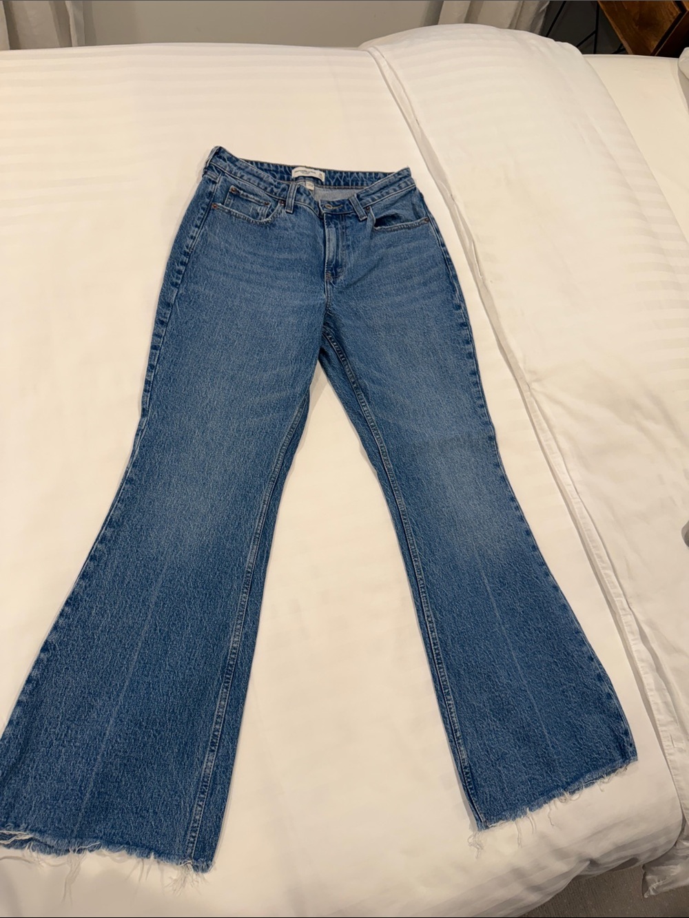 Abercrombie & Fitch Medium Blue Flare Jeans/ Curve Love fit